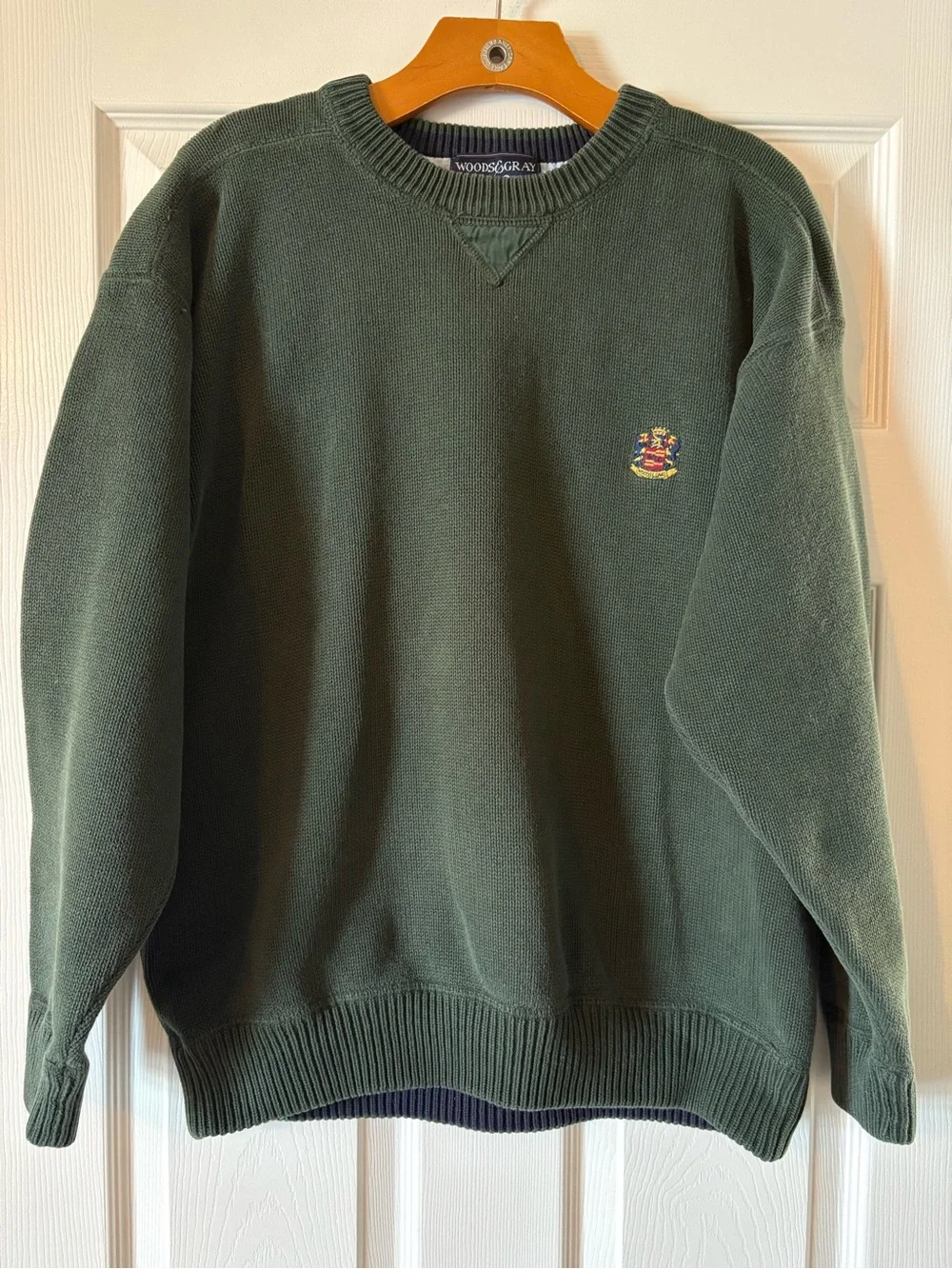 Vintage Knit Crewneck Sweater Woods & Gray